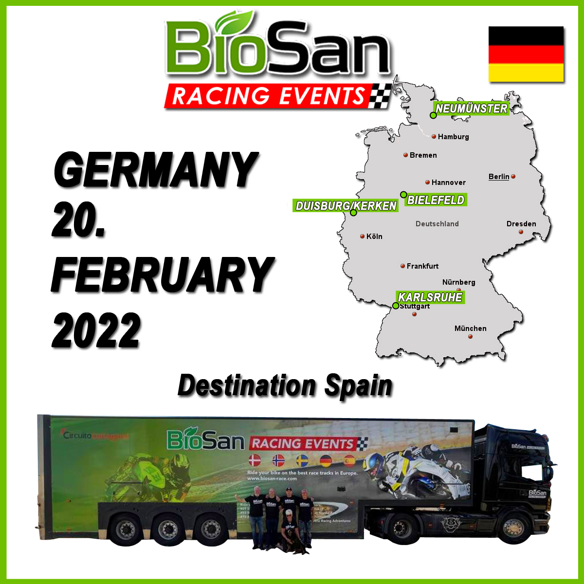 TRANSPORT RACEBIKE | PICKUP GERMANY | DESTINATION SPAIN | FEBRUARY 2022