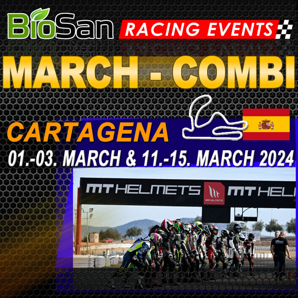 KOMBI 8 Trackdays Cartagena (01.-03.24 + 11.-15.03.24)