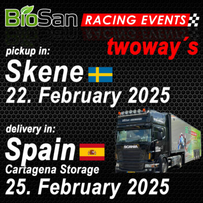Transport Skene→Cartagena February 2025 Twoway`s